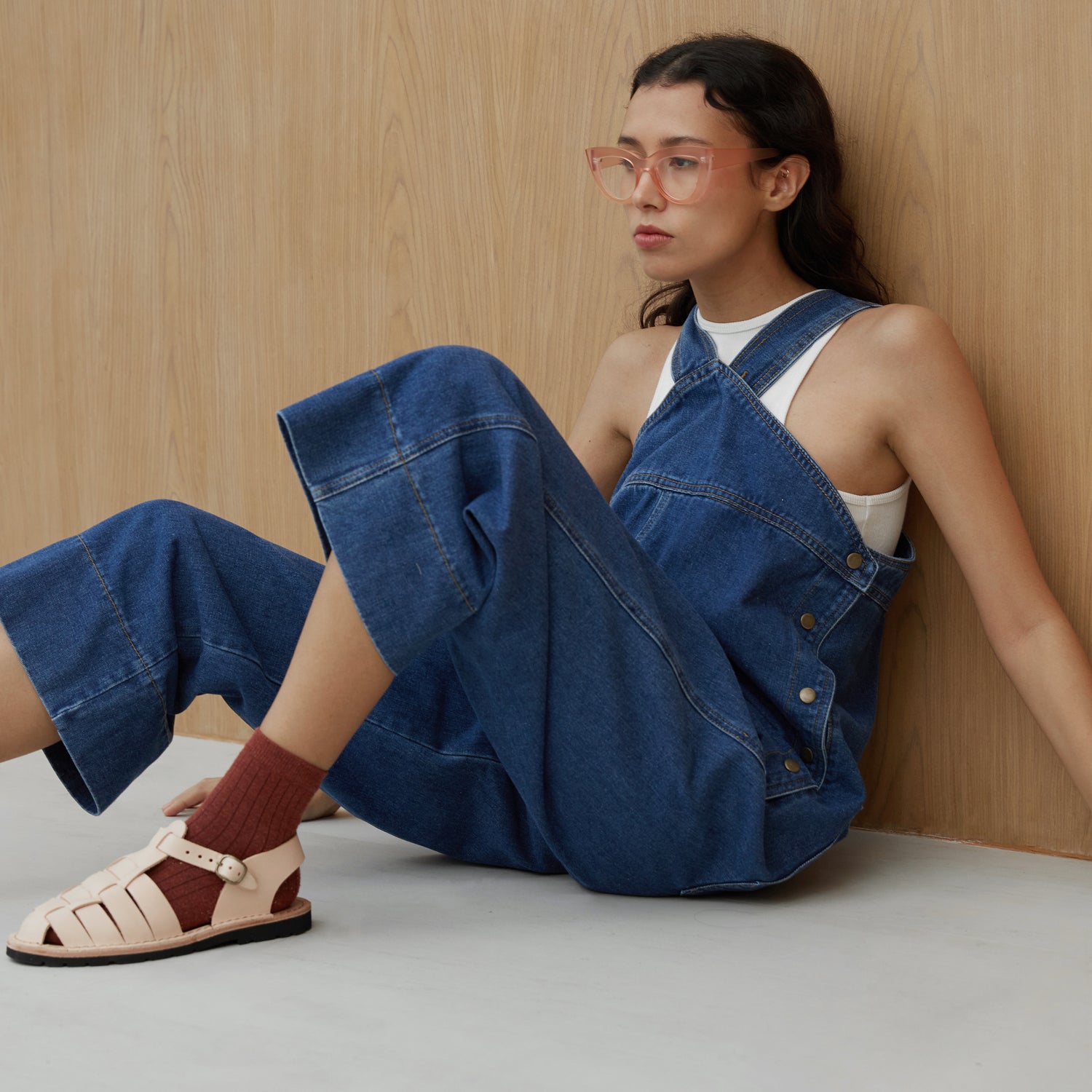 TEAK SANDALS - NATURAL