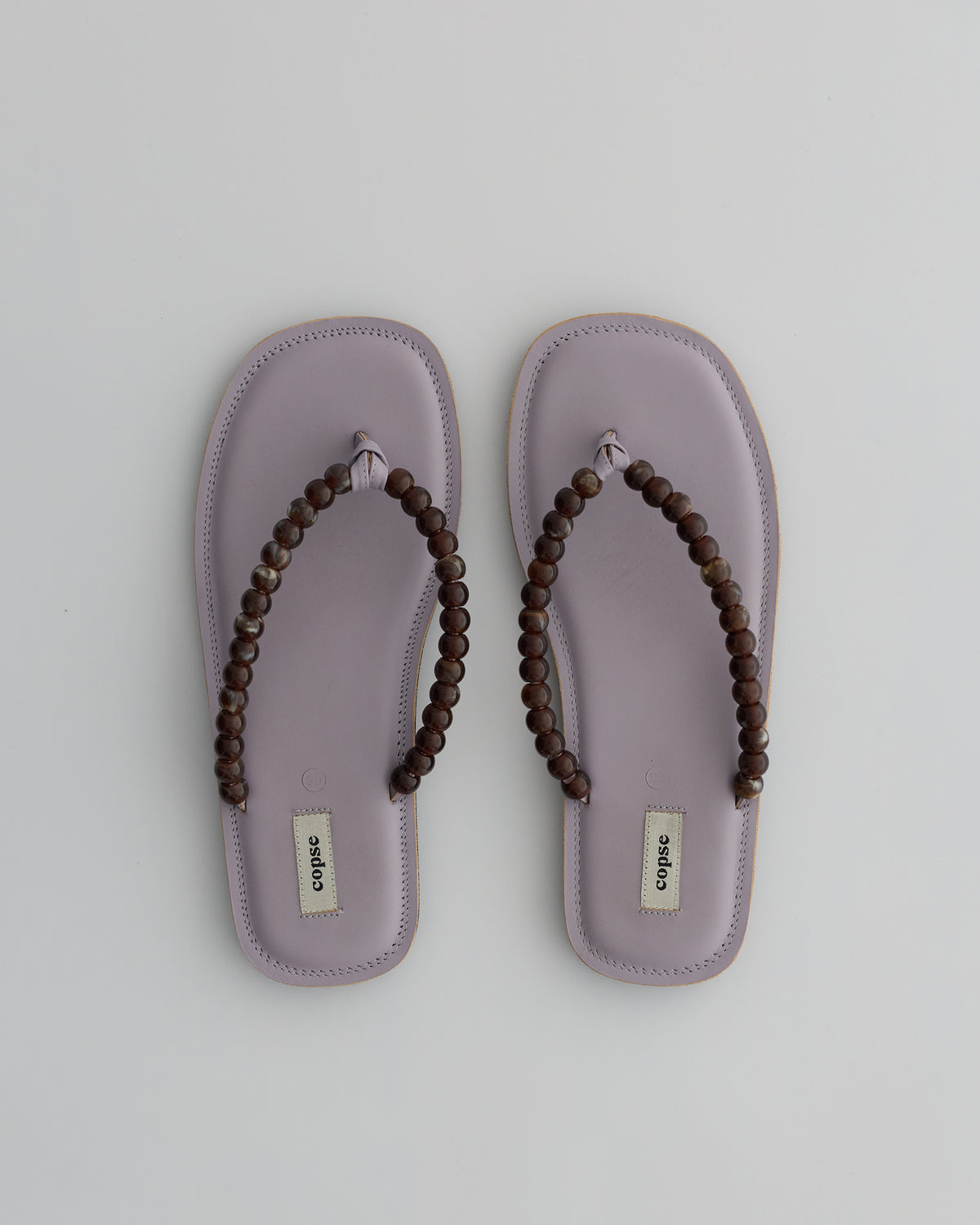 PEBBLE SANDALS - Light Purple / Amber