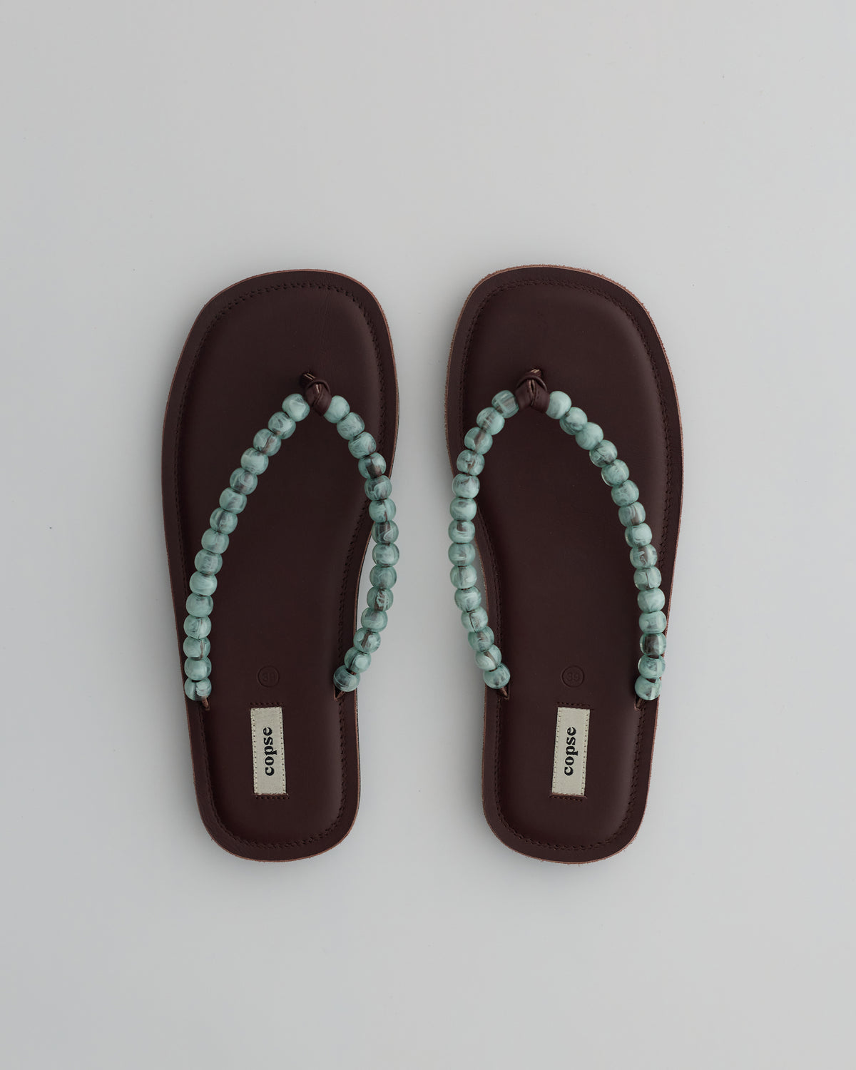 PEBBLE SANDALS - Maroon / Aqua