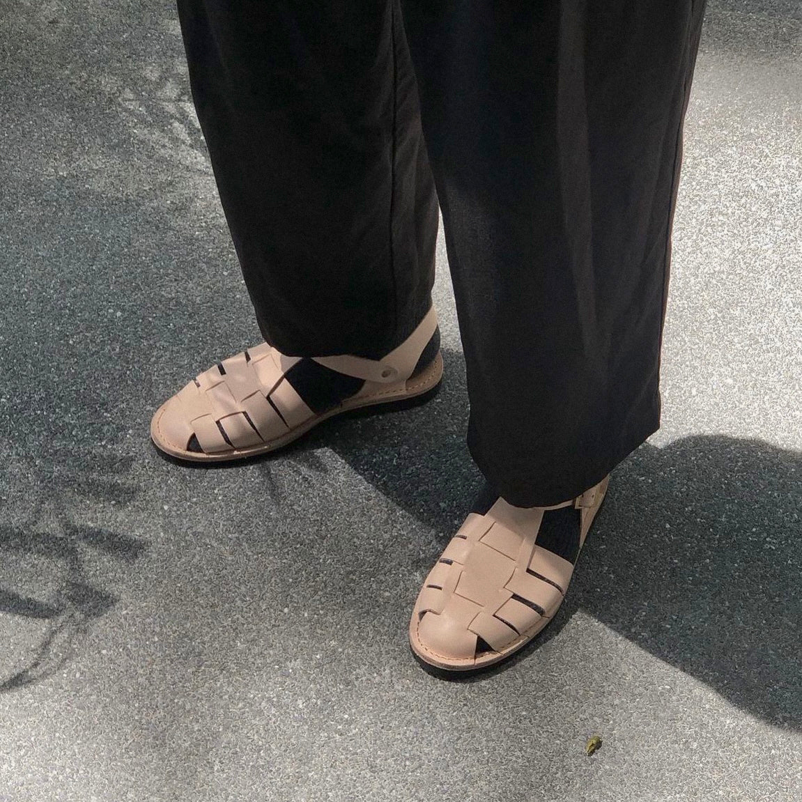 TEAK SANDALS - NATURAL