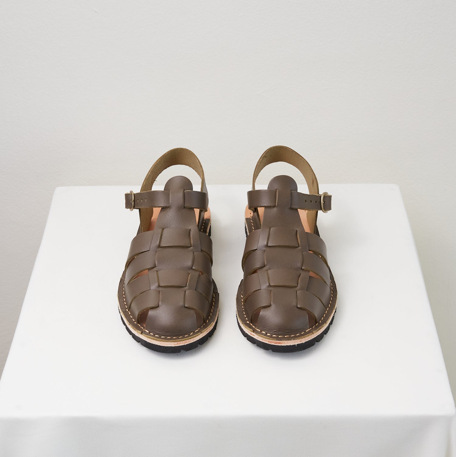 TEAK SANDALS - OLIVE
