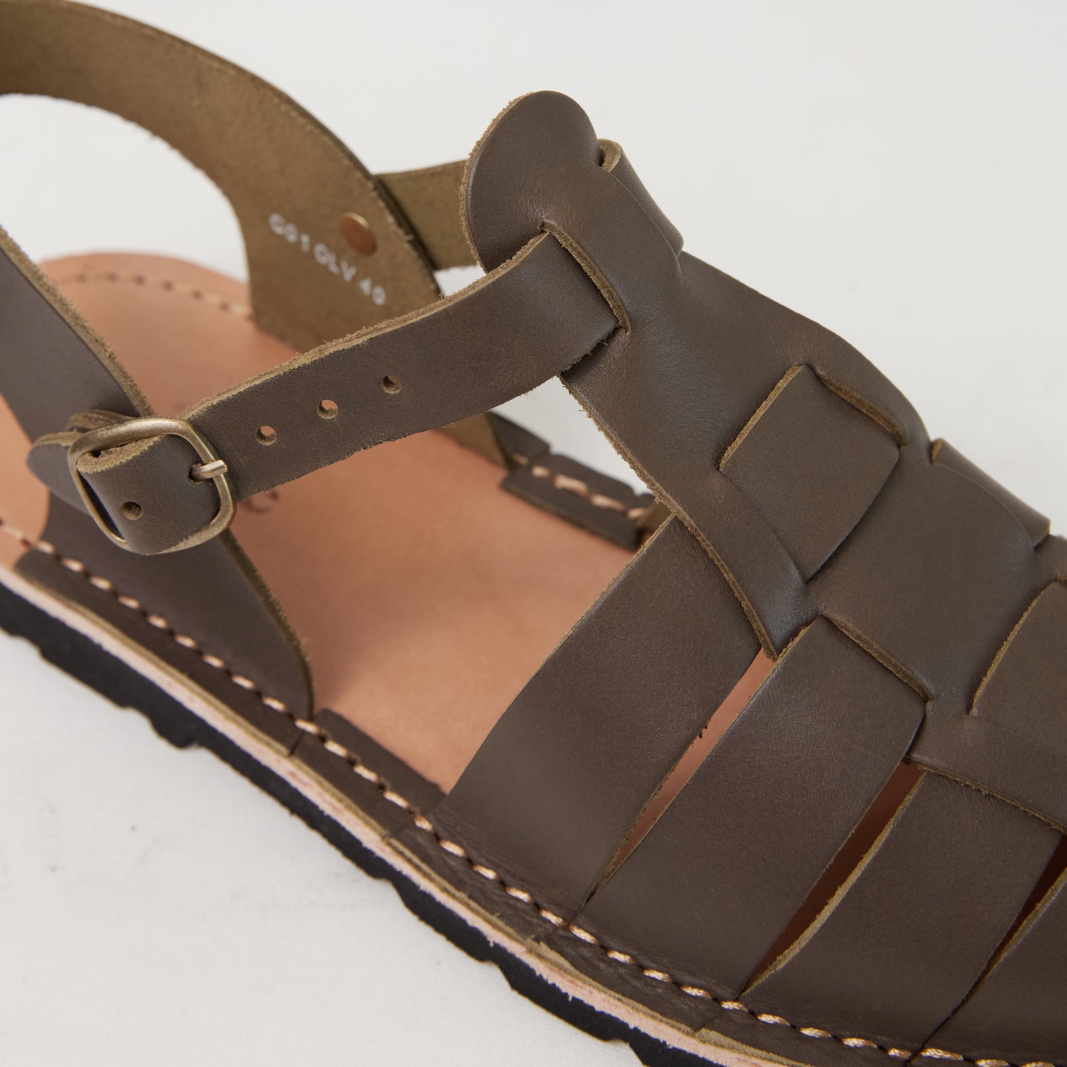 TEAK SANDALS - OLIVE