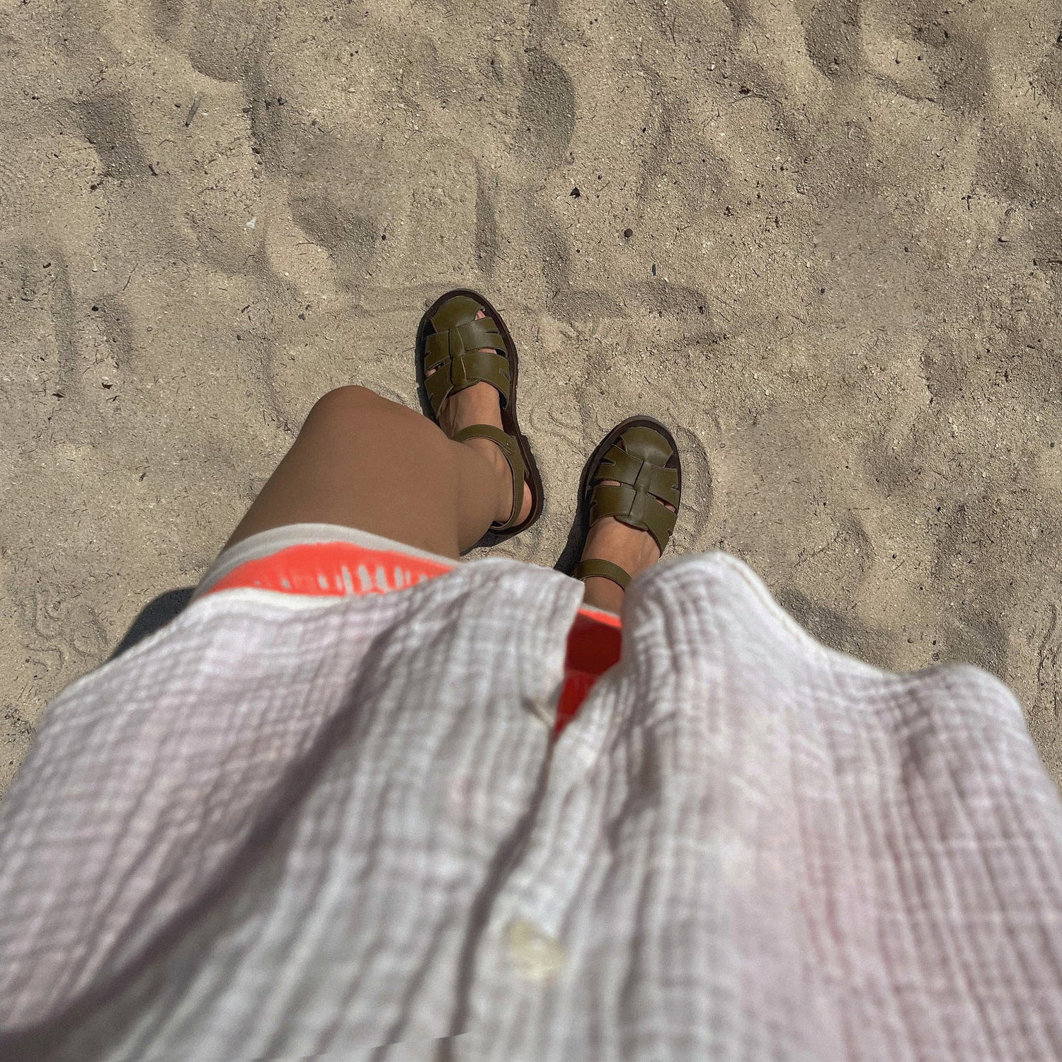 ROSE SANDALS - OLIVE