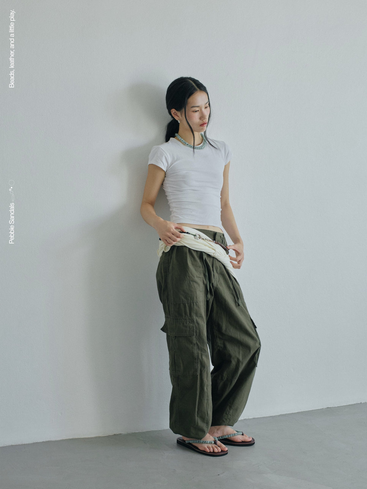 PEBBLE SANDALS - Maroon / Aqua