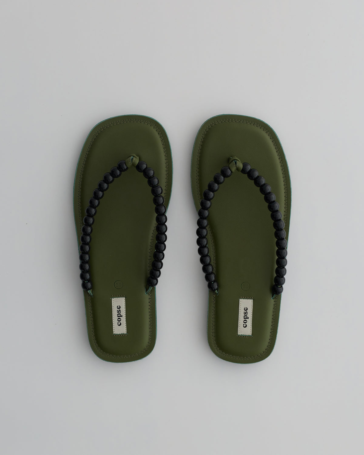 PEBBLE SANDALS - Moss / Black