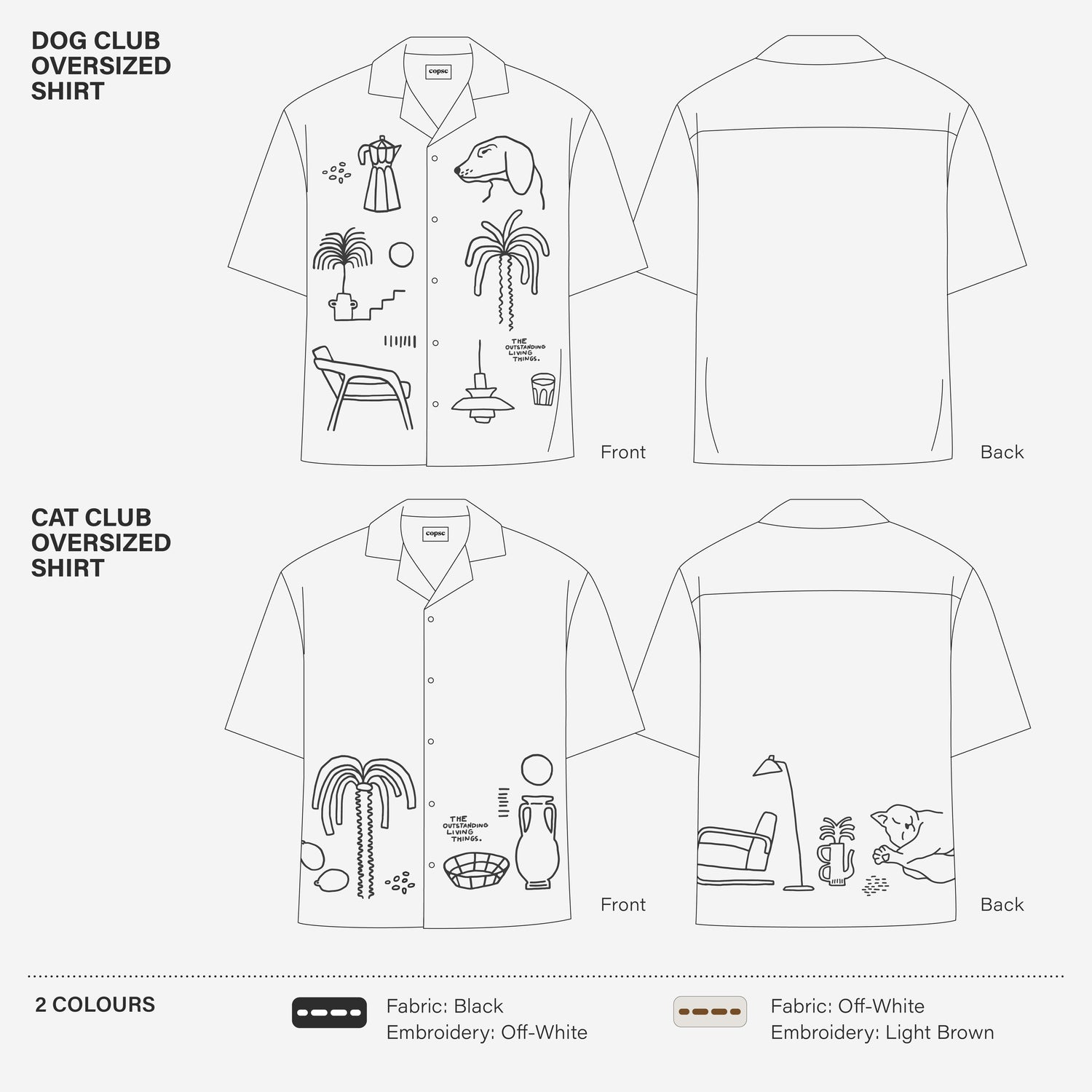 Cat Club Oversized Shirt