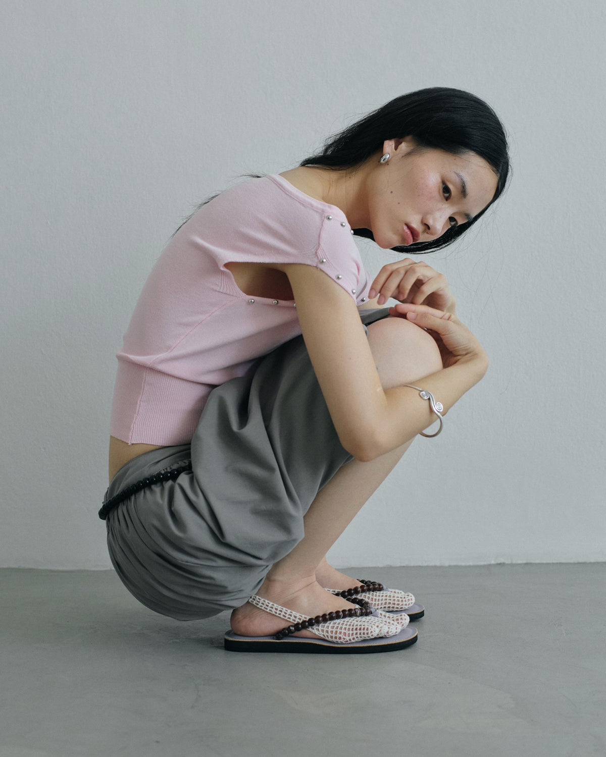 PEBBLE SANDALS - Light Purple / Amber